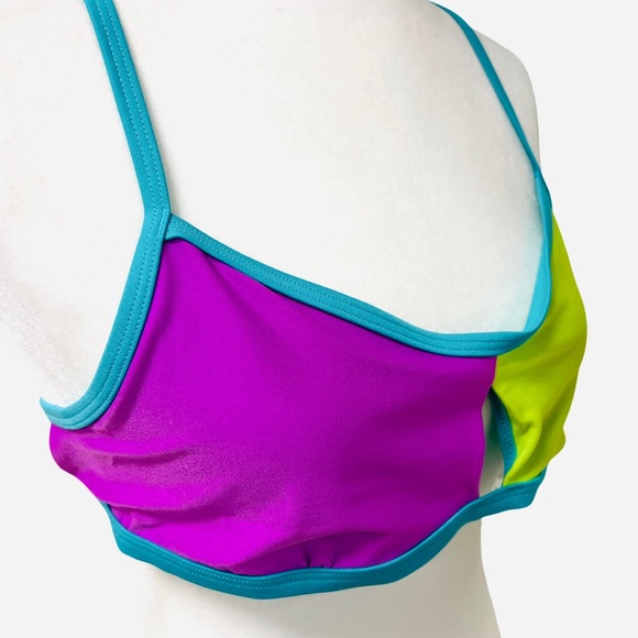 NWT Speedo Women's Bikini Swimsuit Top Endurance Lite Tie Back Solid Size XL - Picture 6 of 8